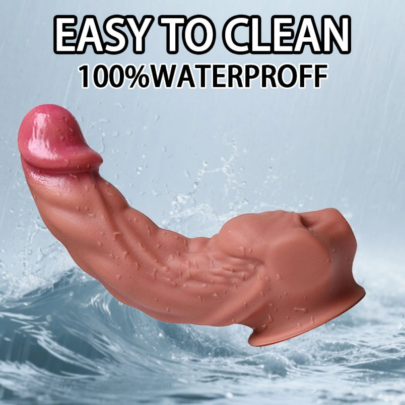 S-Shaped Fantasy Monster Dildo – Platinum Silicone | 11 Inch Alien Dildo G-Spot & P-Spot Curve