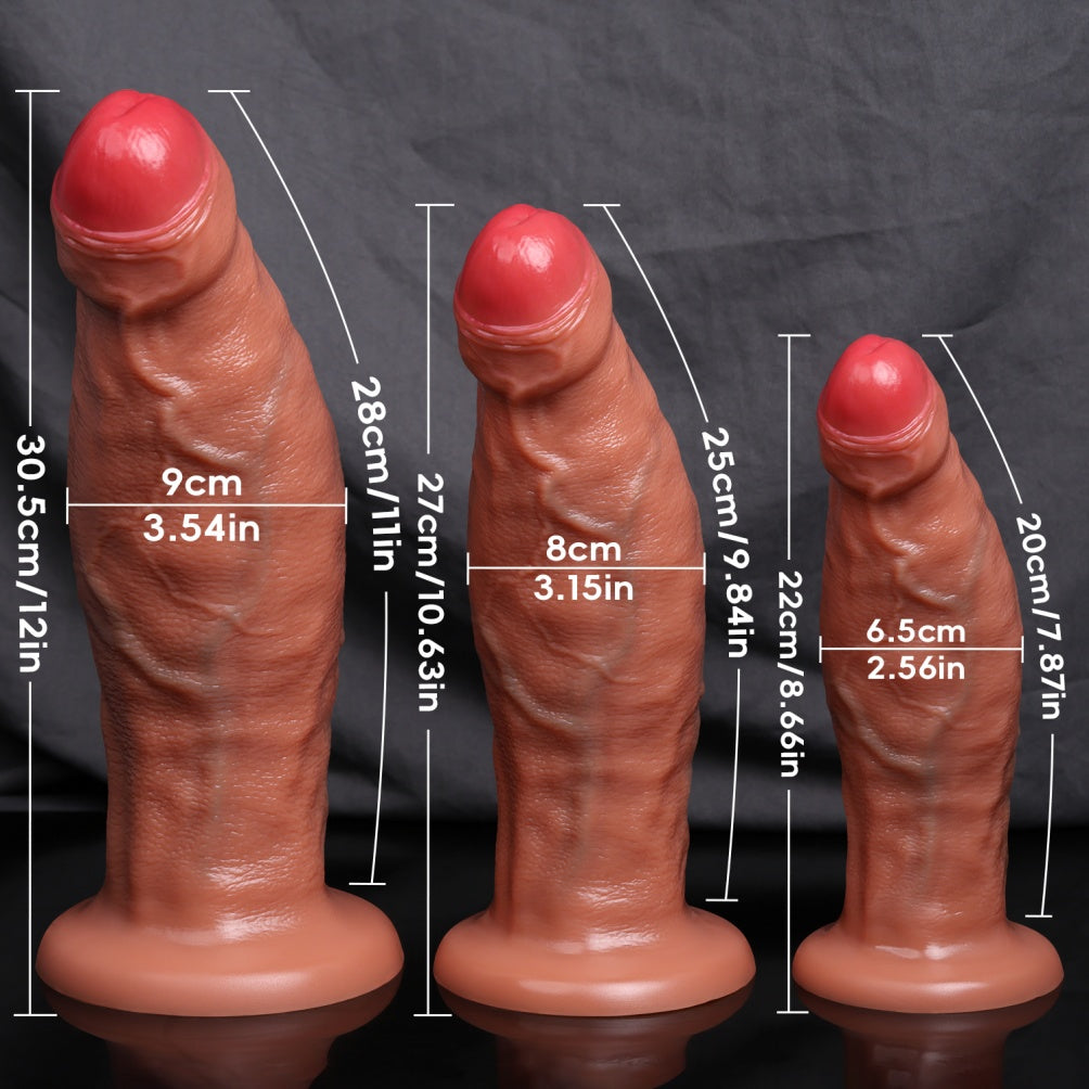 Realistic Giant Dildo | Dual-Density Platinum Silicone for Women Sex Toys – Domlust
