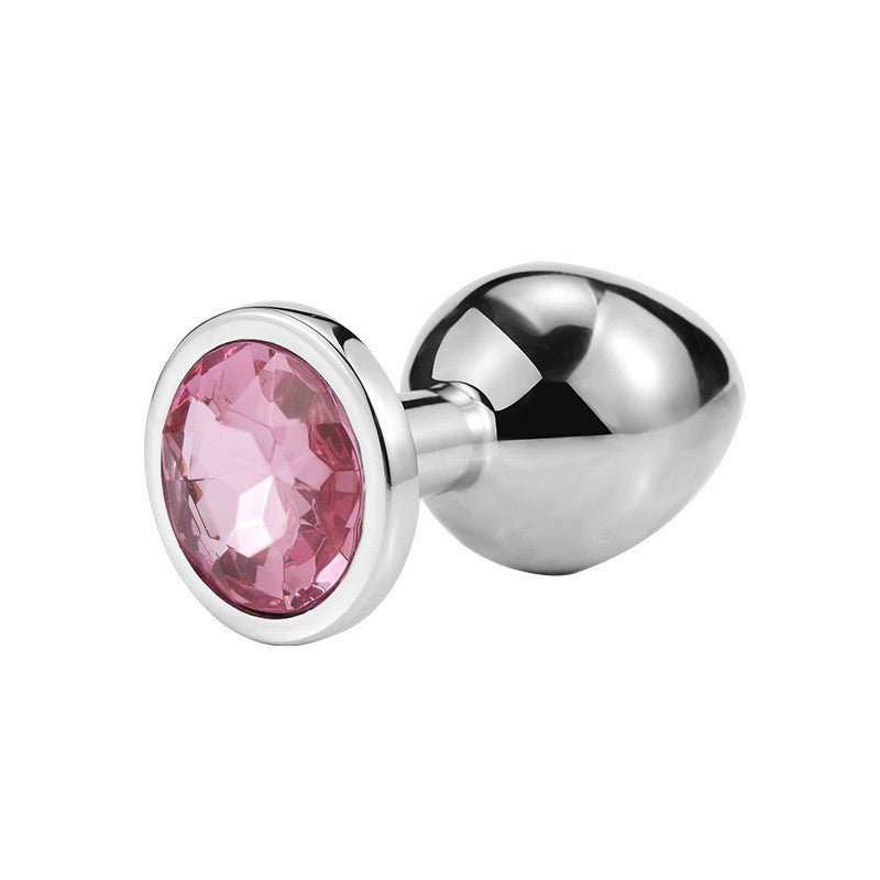 Diamond Metal Butt Plug with Round Base - Tarisss Sex Toy Store