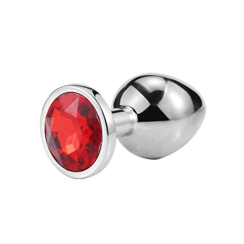 Diamond Metal Butt Plug with Round Base - Tarisss Sex Toy Store