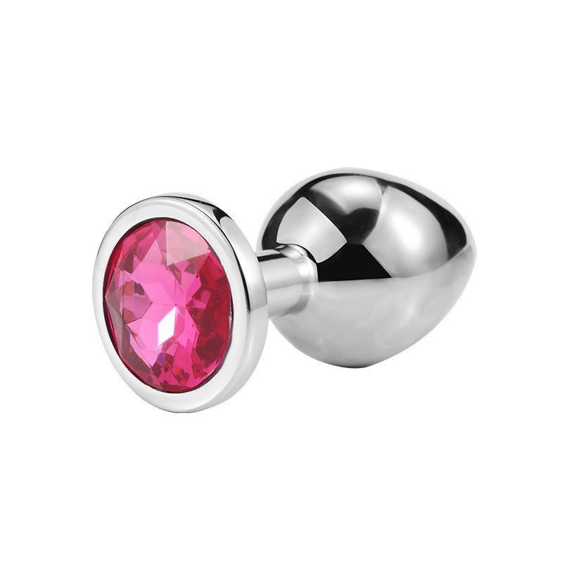 Diamond Metal Butt Plug with Round Base - Tarisss Sex Toy Store