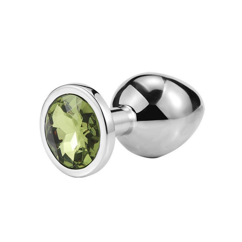 Diamond Metal Butt Plug with Round Base - Tarisss Sex Toy Store