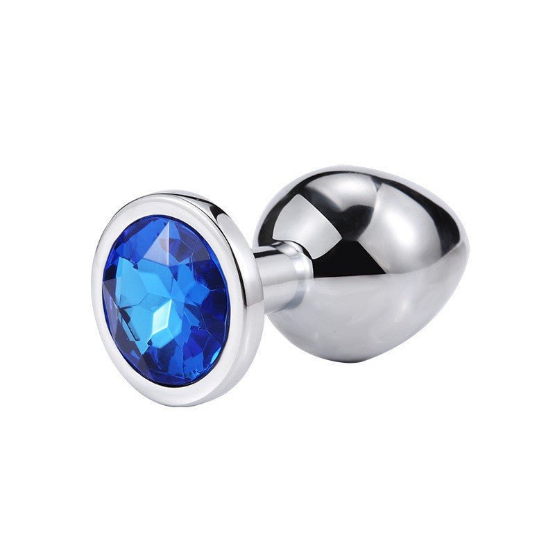 Diamond Metal Butt Plug with Round Base - Tarisss Sex Toy Store