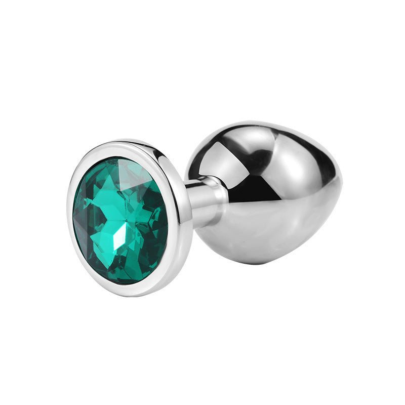 Diamond Metal Butt Plug with Round Base - Tarisss Sex Toy Store