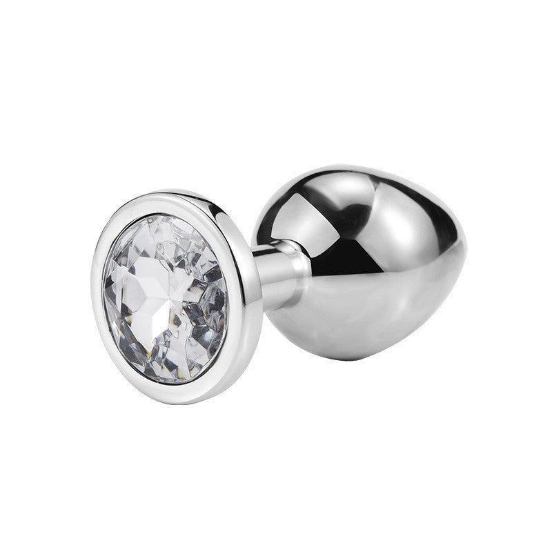 Diamond Metal Butt Plug with Round Base - Tarisss Sex Toy Store