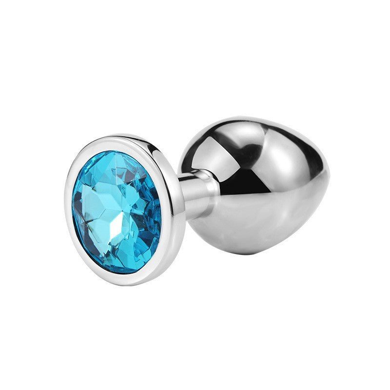 Diamond Metal Butt Plug with Round Base - Tarisss Sex Toy Store
