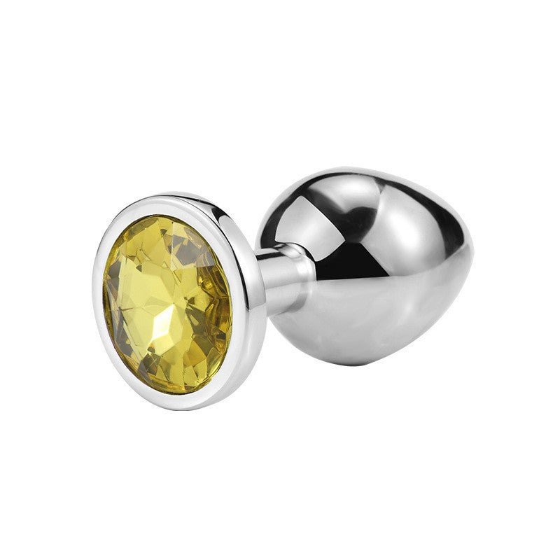 Diamond Metal Butt Plug with Round Base - Tarisss Sex Toy Store