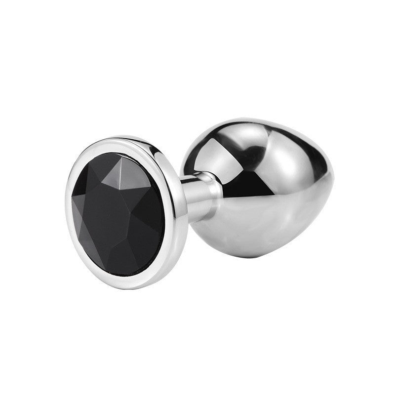 Diamond Metal Butt Plug with Round Base - Tarisss Sex Toy Store