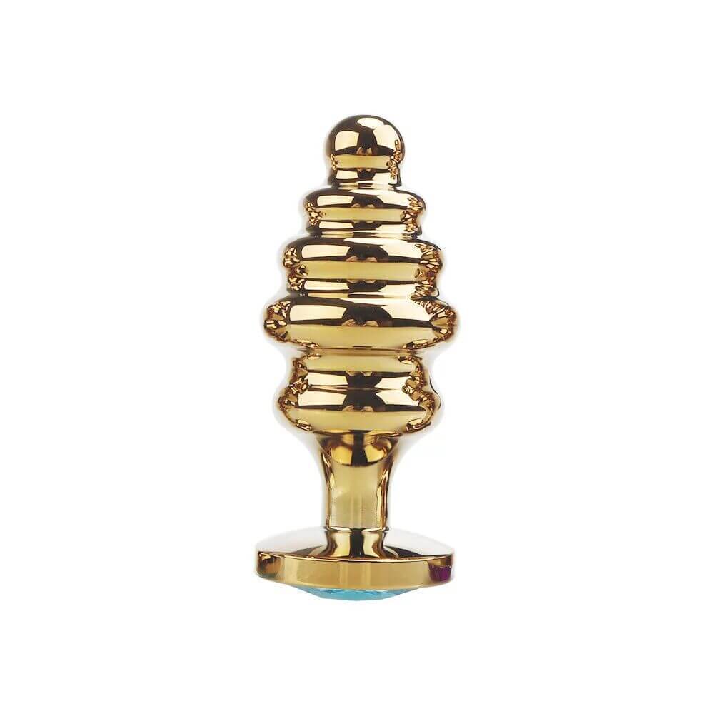 Diamond Metal Butt Plug with Threaded Design - Tarisss Sex Toy Store