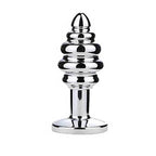 Diamond Metal Butt Plug with Threaded Design - Tarisss Sex Toy Store