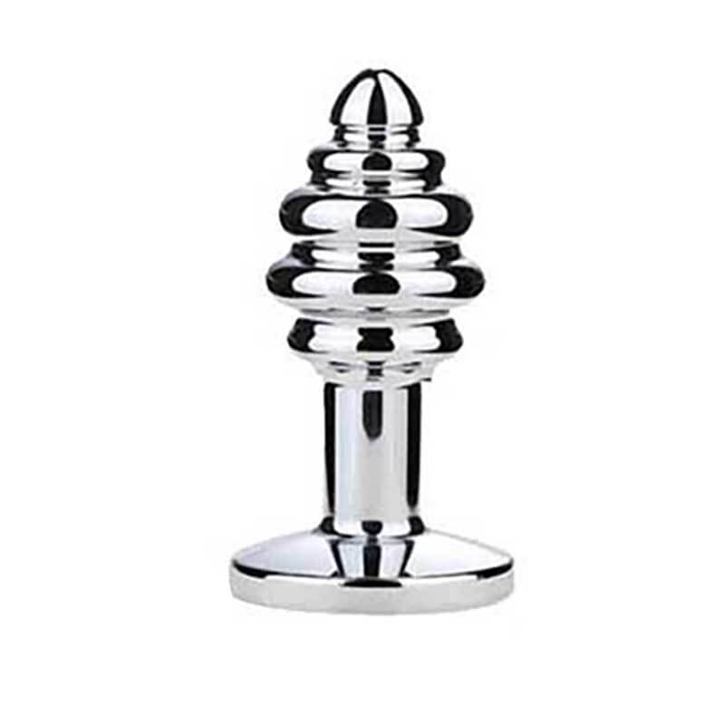 Diamond Metal Butt Plug with Threaded Design - Tarisss Sex Toy Store