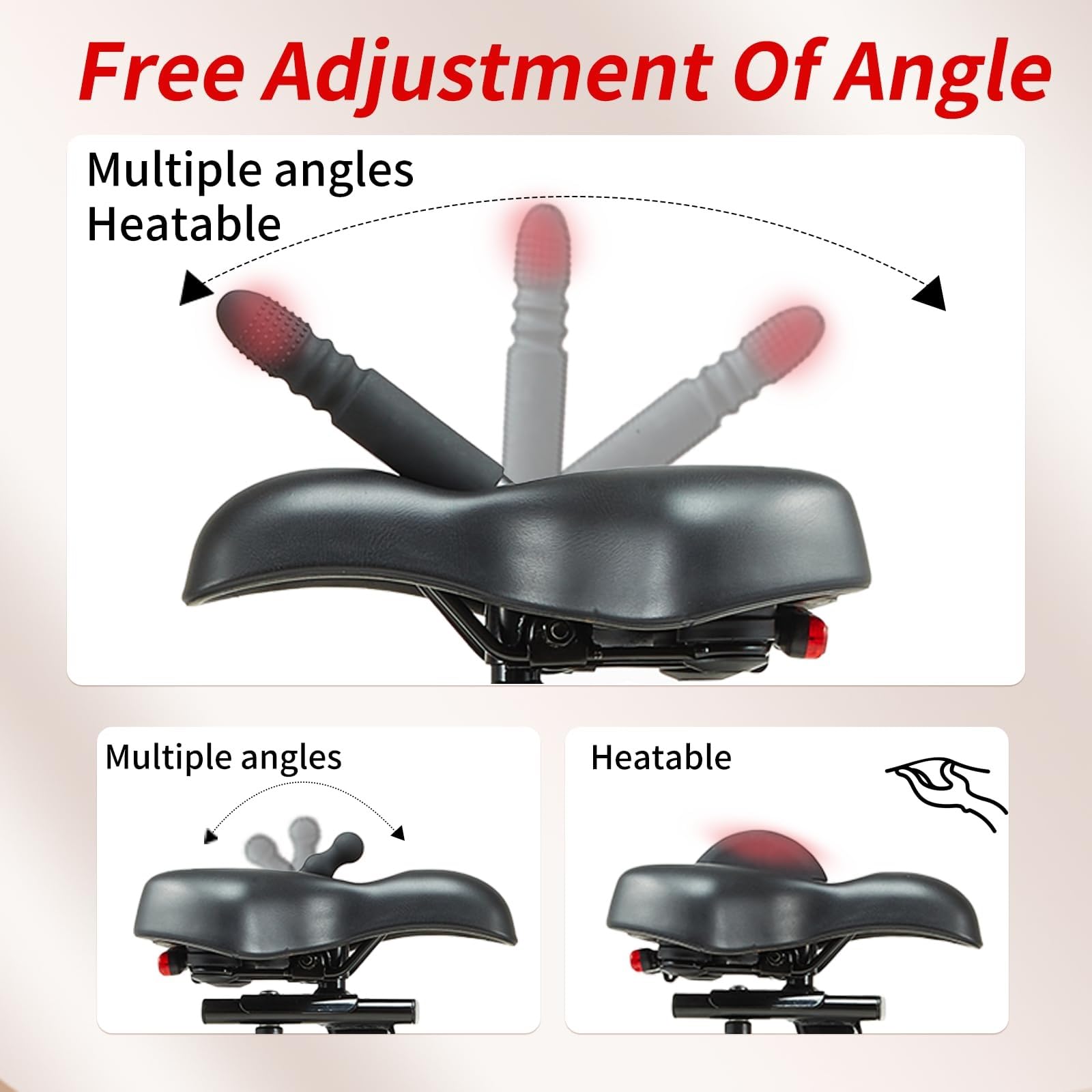 Thrusting Dildo Bike Seat with Remote Control - Discreet Saddle Vibrator for Fitness & Sensory Play