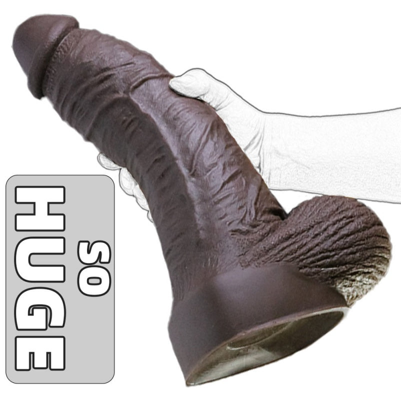 Domlust Onyx Colossus – Giant Black Fist Dildo | 13" Platinum Silicone Suction Cup