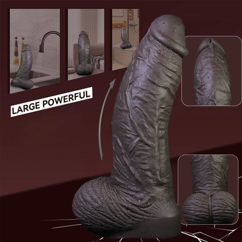 Domlust Onyx Colossus – Giant Black Fist Dildo | 13" Platinum Silicone Suction Cup