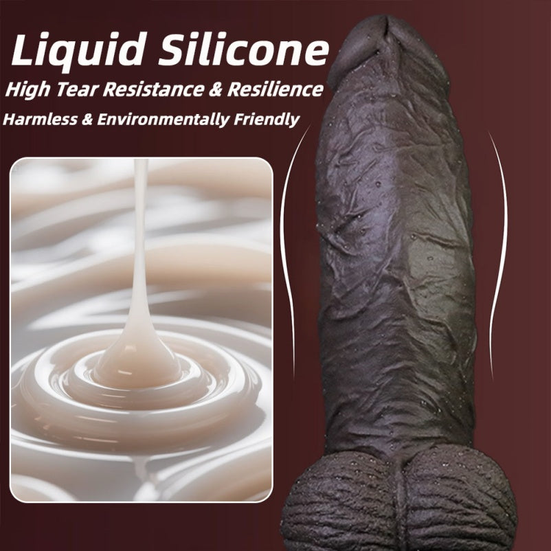 Domlust Onyx Colossus – Giant Black Fist Dildo | 13" Platinum Silicone Suction Cup