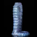 Ribbed Dragon Cock Sleeve Jacking Off - Silicone Monsterdildo Penis Enlarger Sex Toy for Men