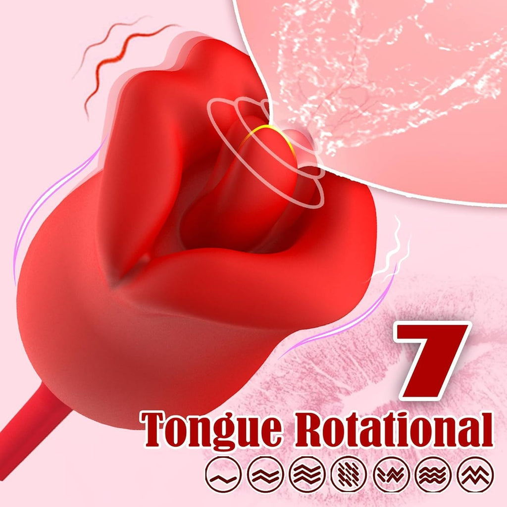 Double End Dildo Thrusting Clitoral Vibrator - G-spot Clit Stimulator Oral Sex Toys for Women Gift