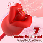 Double End Dildo Thrusting Clitoral Vibrator - G-spot Clit Stimulator Oral Sex Toys for Women Gift