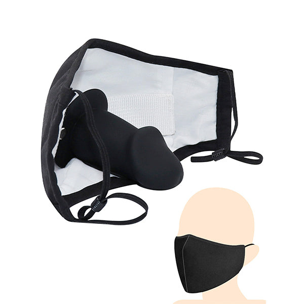 Dildo Gag Mask Oral Sex - Realistic Small Black Ballgag Sexual Toy for Women Men