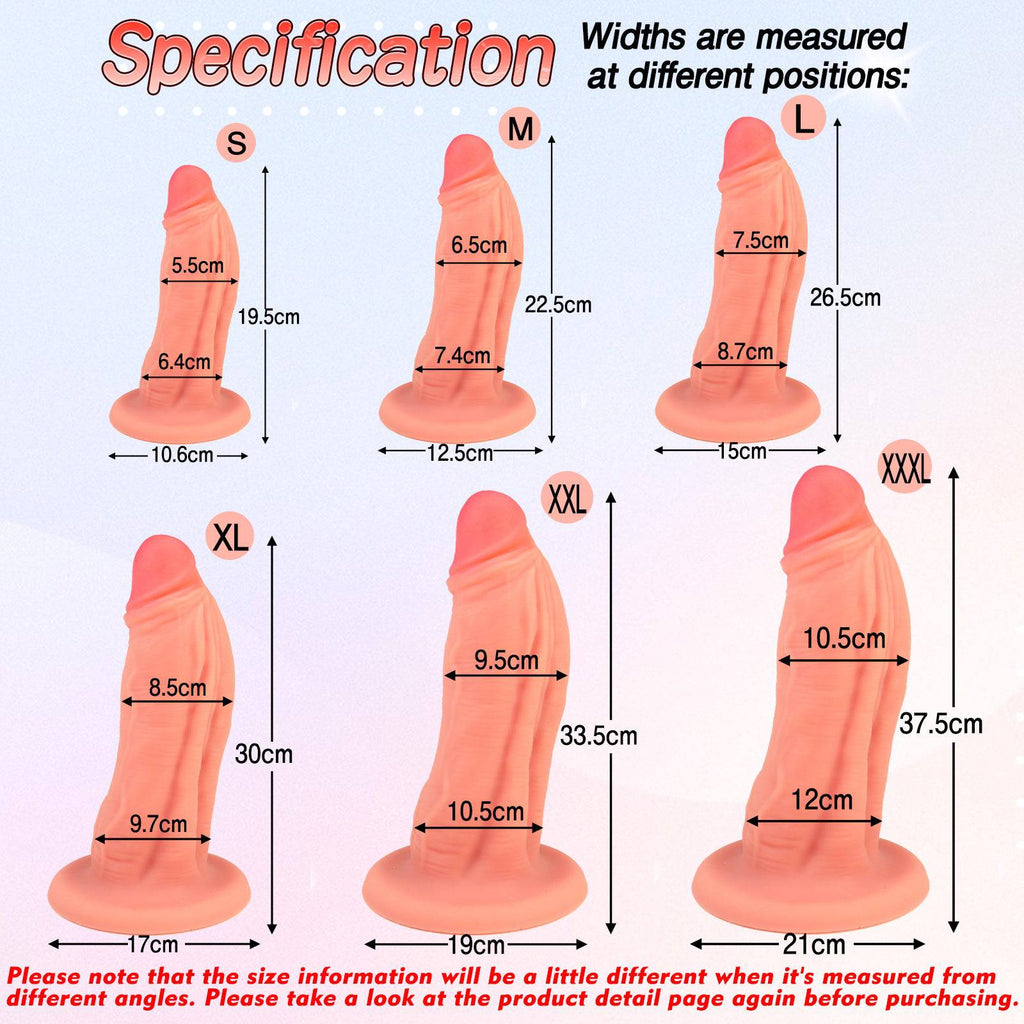 Doral 14 Inch Super Thick Huge Realistic Dildo - Tarisss Sex Toy Store