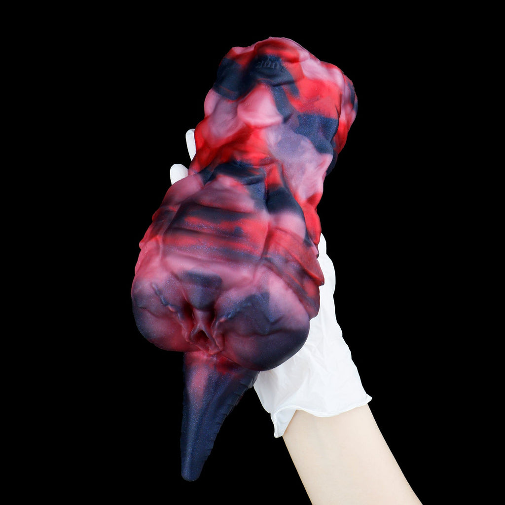 Purple Mist Silicone Dragon Pocket Pussy – Fantasy Beast Alien Masturbator for Male Sex Toys