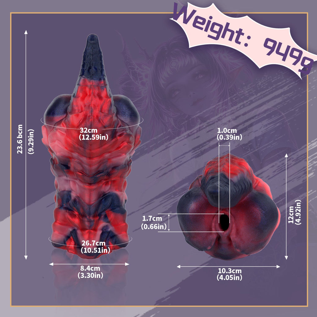Purple Mist Silicone Dragon Pocket Pussy – Fantasy Beast Alien Masturbator for Male Sex Toys
