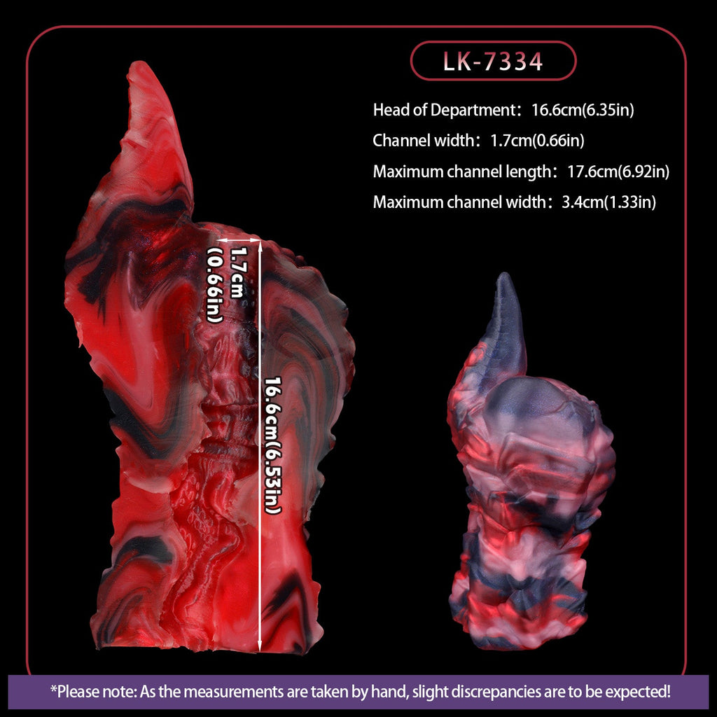 Purple Mist Silicone Dragon Pocket Pussy – Fantasy Beast Alien Masturbator for Male Sex Toys
