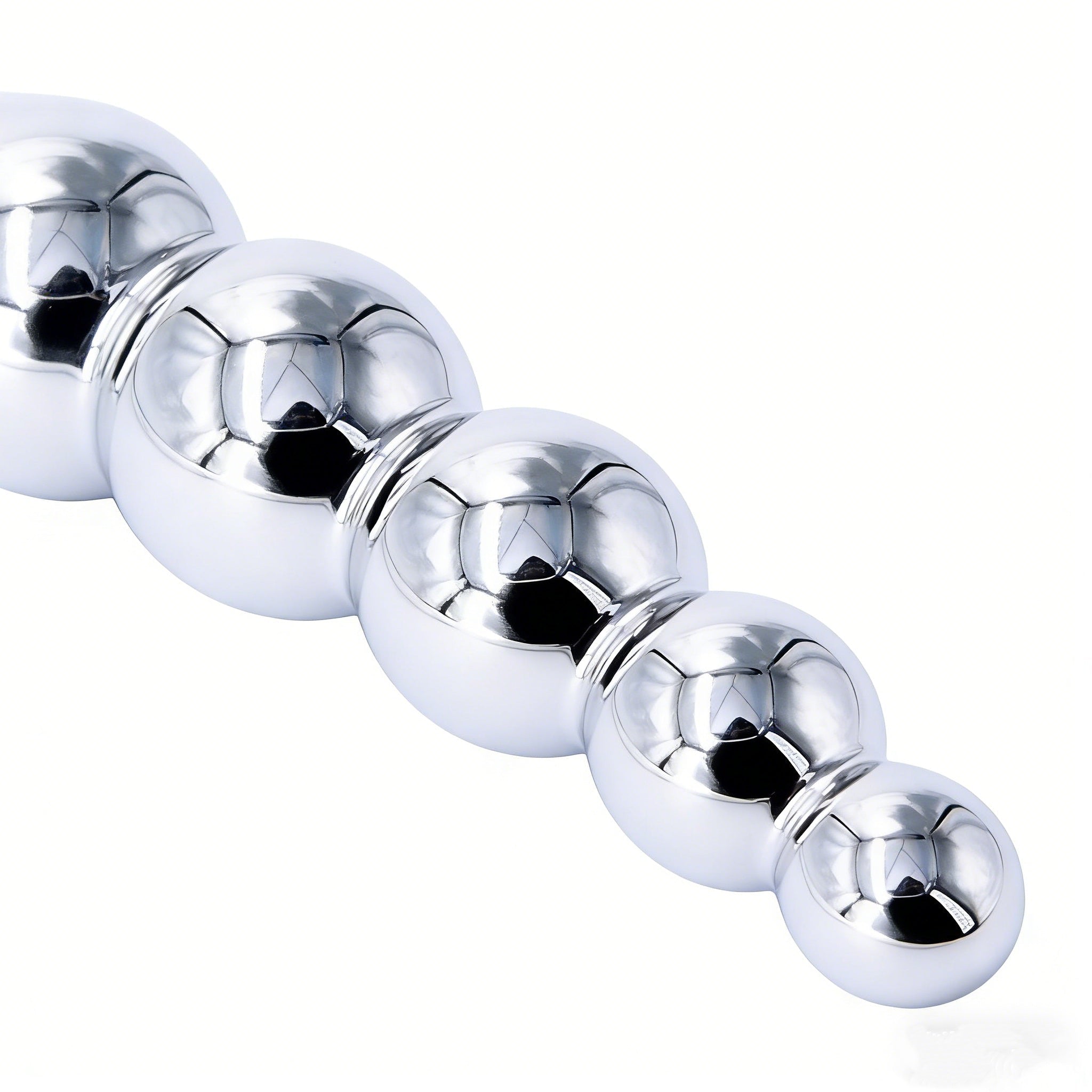 Double - Ended Stainless Steel Prostate & G - Spot Massager with 4 Beads - Tarisss Sex Toy Store