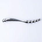 Double - Ended Stainless Steel Prostate & G - Spot Massager with 4 Beads - Tarisss Sex Toy Store