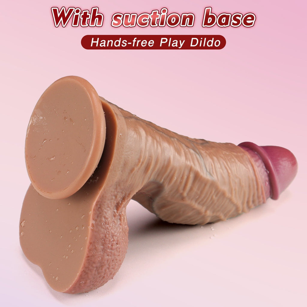 Double - layer Hardness Silicone Fantasy Anal Dildo with Strong Suction Cups - Tarisss Sex Toy Store
