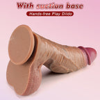 Double - layer Hardness Silicone Fantasy Anal Dildo with Strong Suction Cups - Tarisss Sex Toy Store