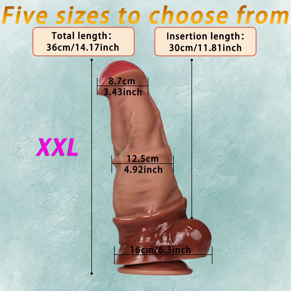Double Realistic Silicone Dildo - Tarisss Sex Toy Store
