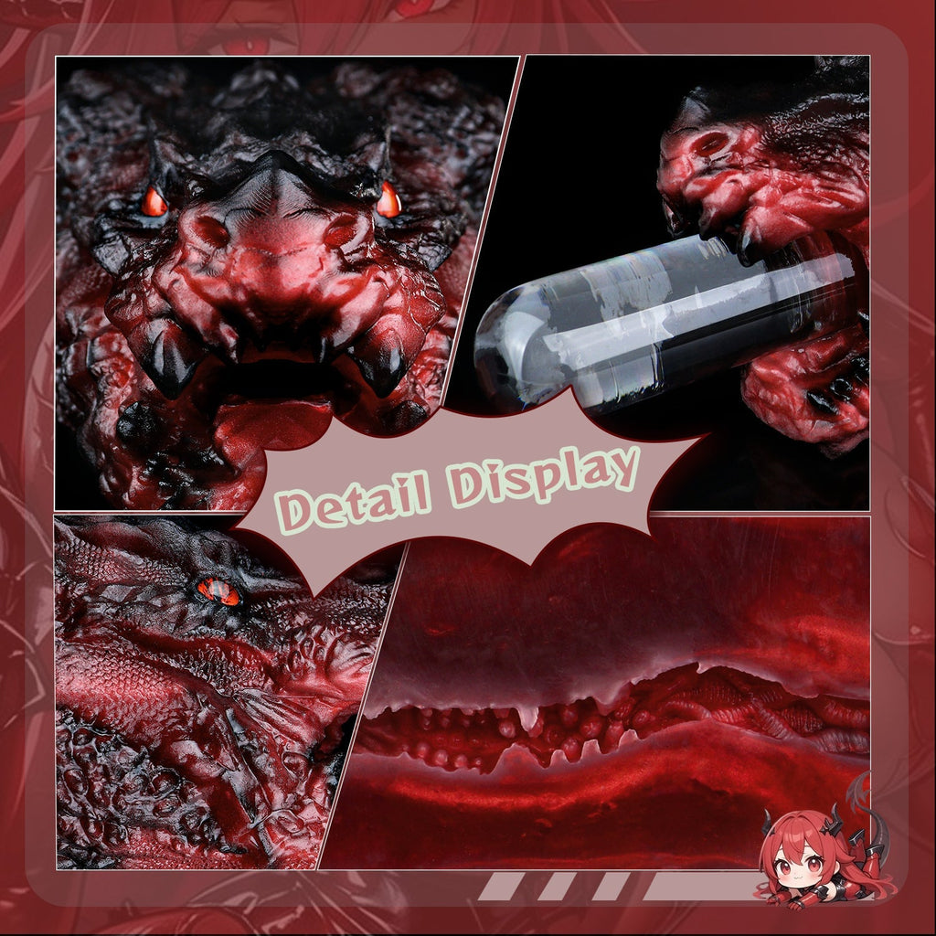 Dragon Head Fantasy Dildo with Realistic Texture - Tarisss Sex Toy Store