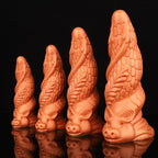 Dragon-Scale Fantasy Dildo – Soft Silicone Spiral Design with Suction Base - Tarisss Sex Toy Store