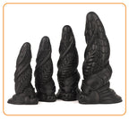 Dragon-Scale Fantasy Dildo – Soft Silicone Spiral Design with Suction Base - Tarisss Sex Toy Store