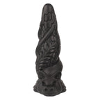 Dragon-Scale Fantasy Dildo – Soft Silicone Spiral Design with Suction Base - Tarisss Sex Toy Store