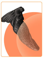 Dragon-Scale Fantasy Dildo – Soft Silicone Spiral Design with Suction Base - Tarisss Sex Toy Store