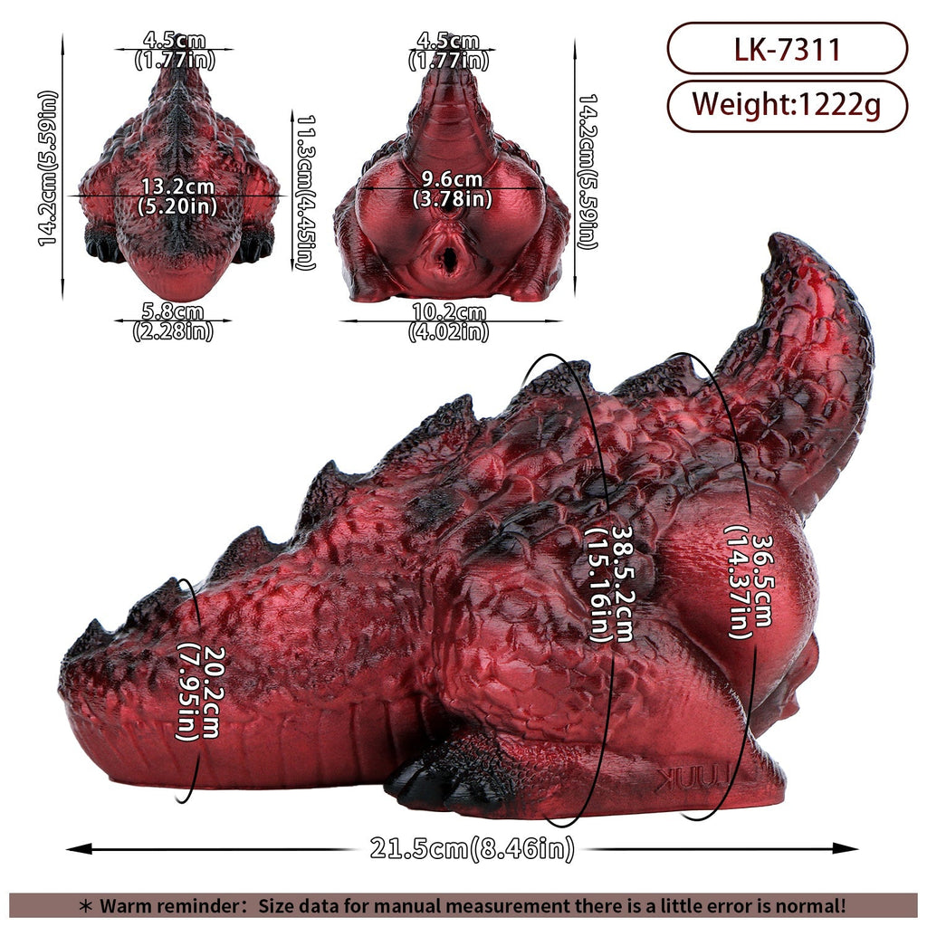 Dragon - Themed Textured Silicone Masturbator Cup with Scaled Exterior - Tarisss Sex Toy Store