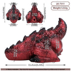 Dragon - Themed Textured Silicone Masturbator Cup with Scaled Exterior - Tarisss Sex Toy Store