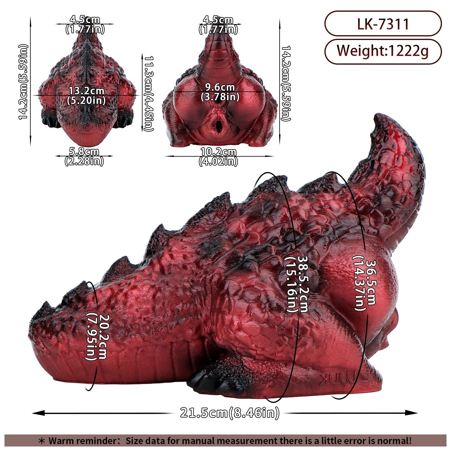 Dragon - Themed Textured Silicone Masturbator Cup with Scaled Exterior - Tarisss Sex Toy Store