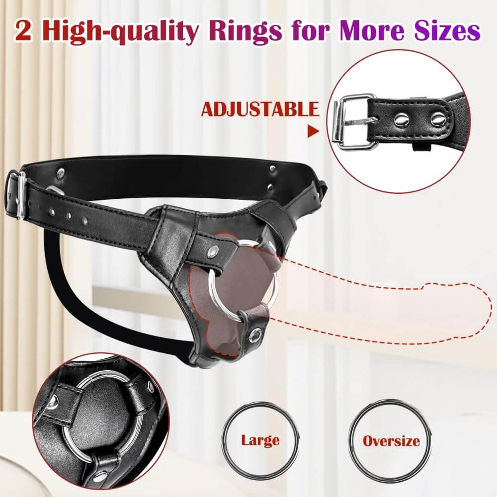 Draven - Leather Strap On Harness