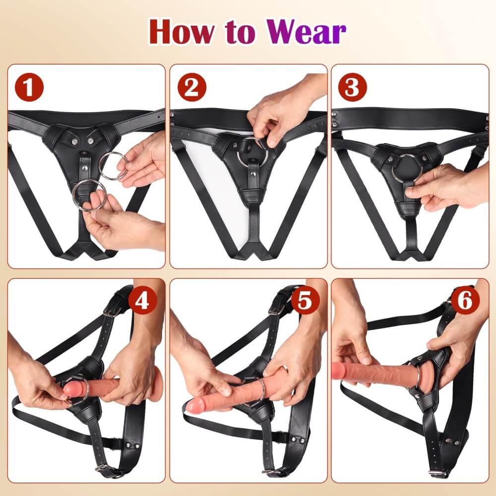 Draven - Leather Strap On Harness