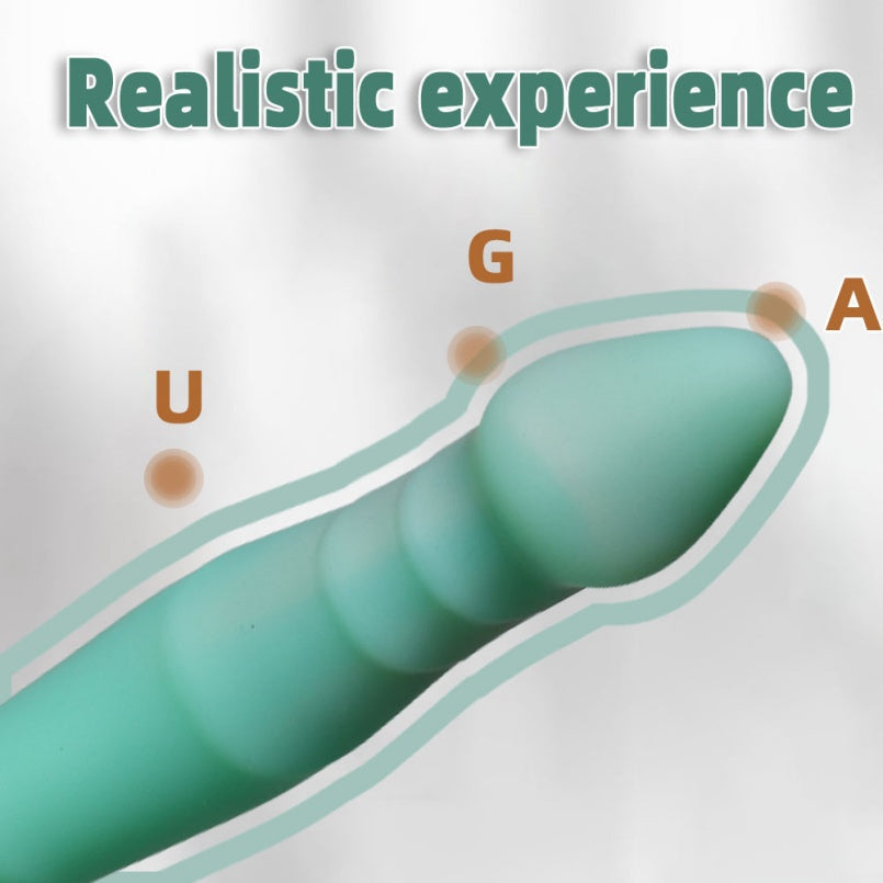 Domlust Spiral Alien Dildo | Green Platinum Silicone Fantasy Toy with Suction Cup – G-Spot & A-Spot