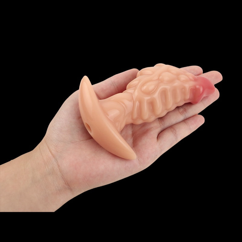 Realistic Anal Dildo Butt Plug – Silicone Dual-Use Anal Vaginal Women Masturbating Toys