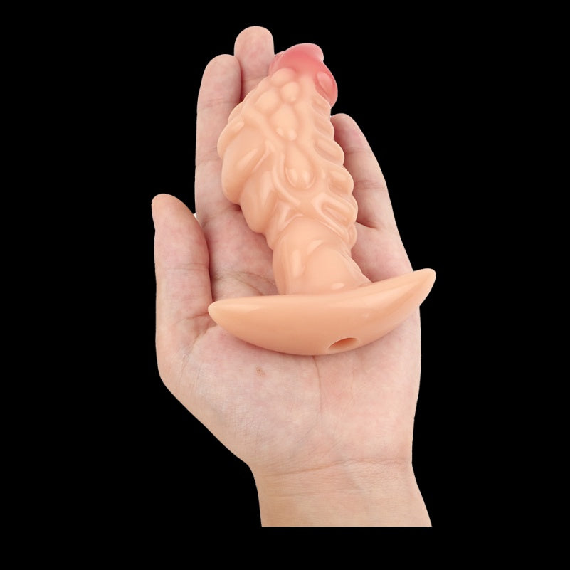 Realistic Anal Dildo Butt Plug – Silicone Dual-Use Anal Vaginal Women Masturbating Toys