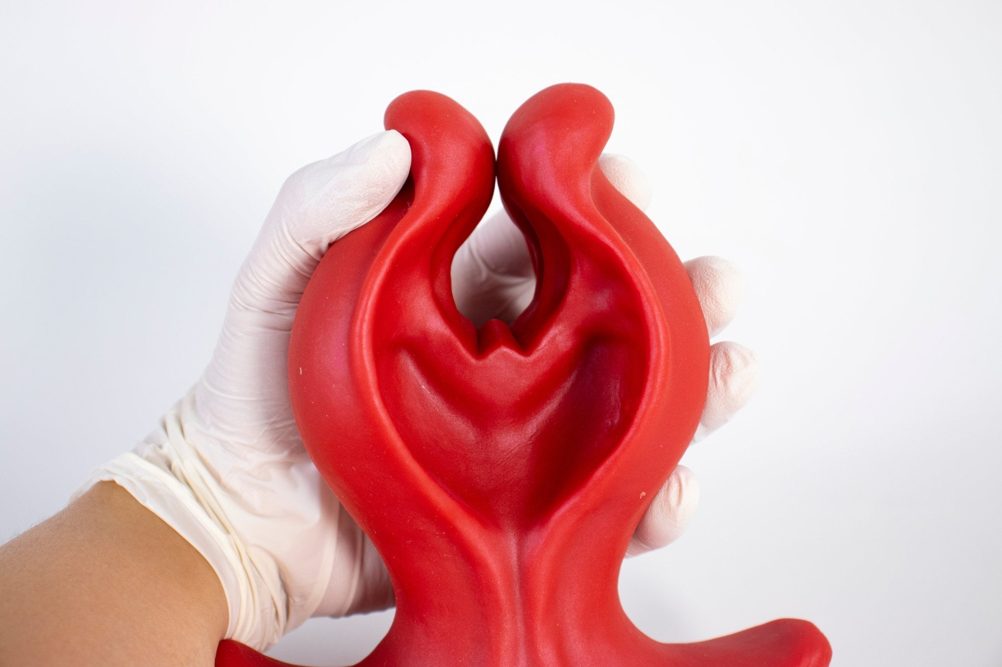 Dual - Arm Textured Silicone Anal Plug with Suction Base - Tarisss Sex Toy Store