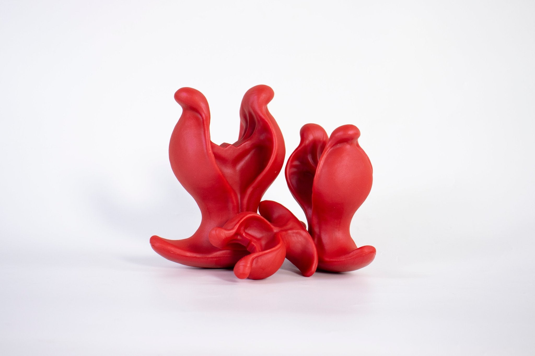 Dual - Arm Textured Silicone Anal Plug with Suction Base - Tarisss Sex Toy Store