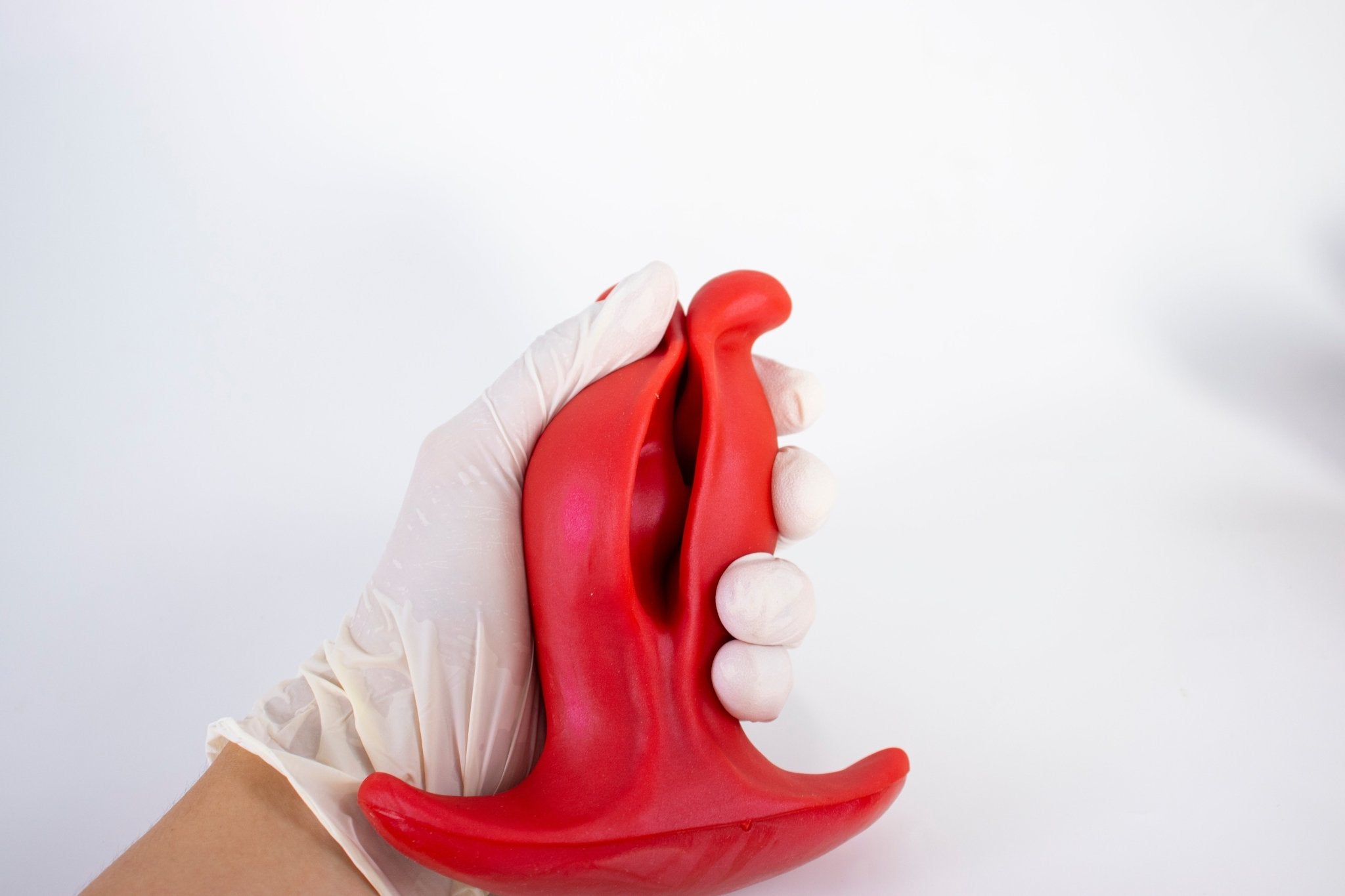 Dual - Arm Textured Silicone Anal Plug with Suction Base - Tarisss Sex Toy Store