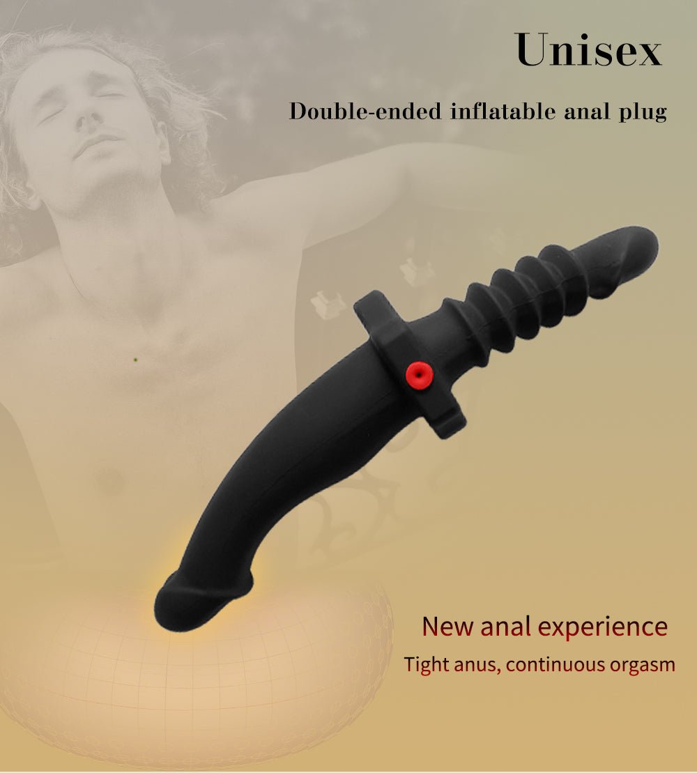 Dual - Ended Inflatable Anal Plug & Prostate Massager - Tarisss Sex Toy Store