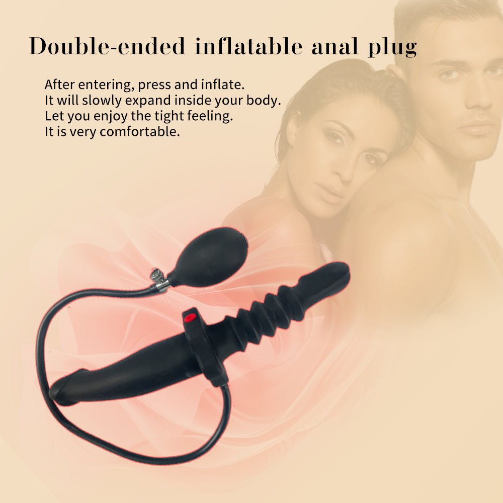 Dual - Ended Inflatable Anal Plug & Prostate Massager - Tarisss Sex Toy Store